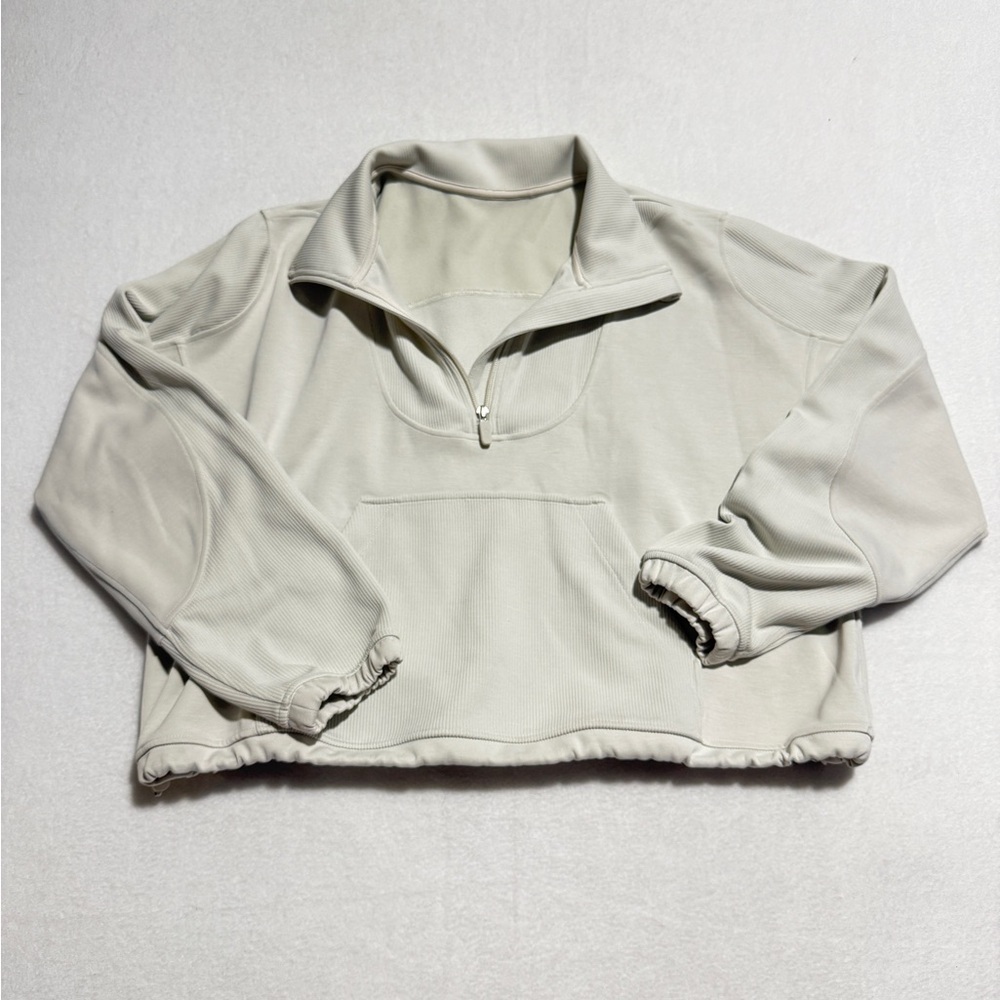 Lululemon Brushed Softstreme ribbed Pullover size 12 - Picture 2 of 4